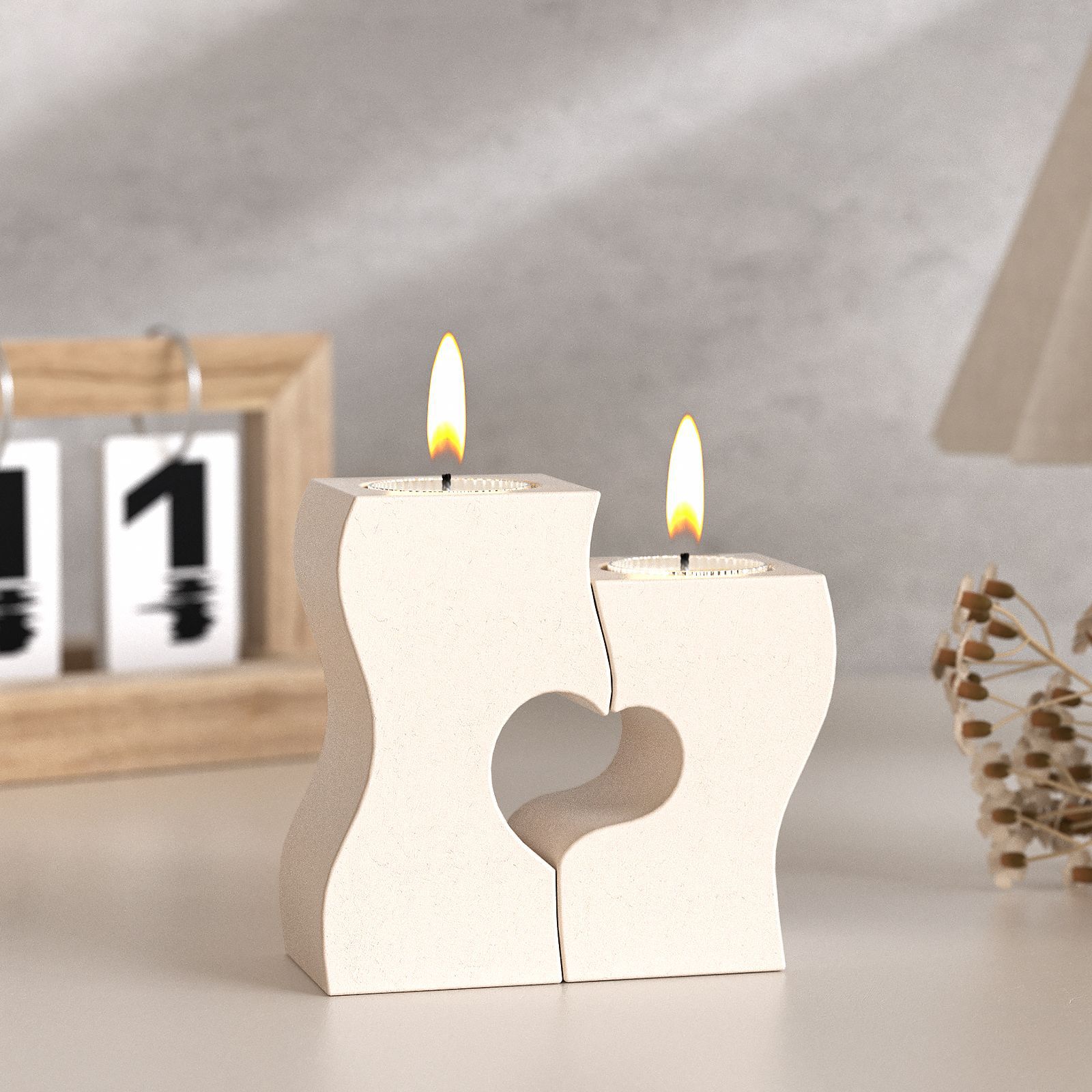 Candle Molds - S Hart Kandelaar Siliconen Mallen DIY