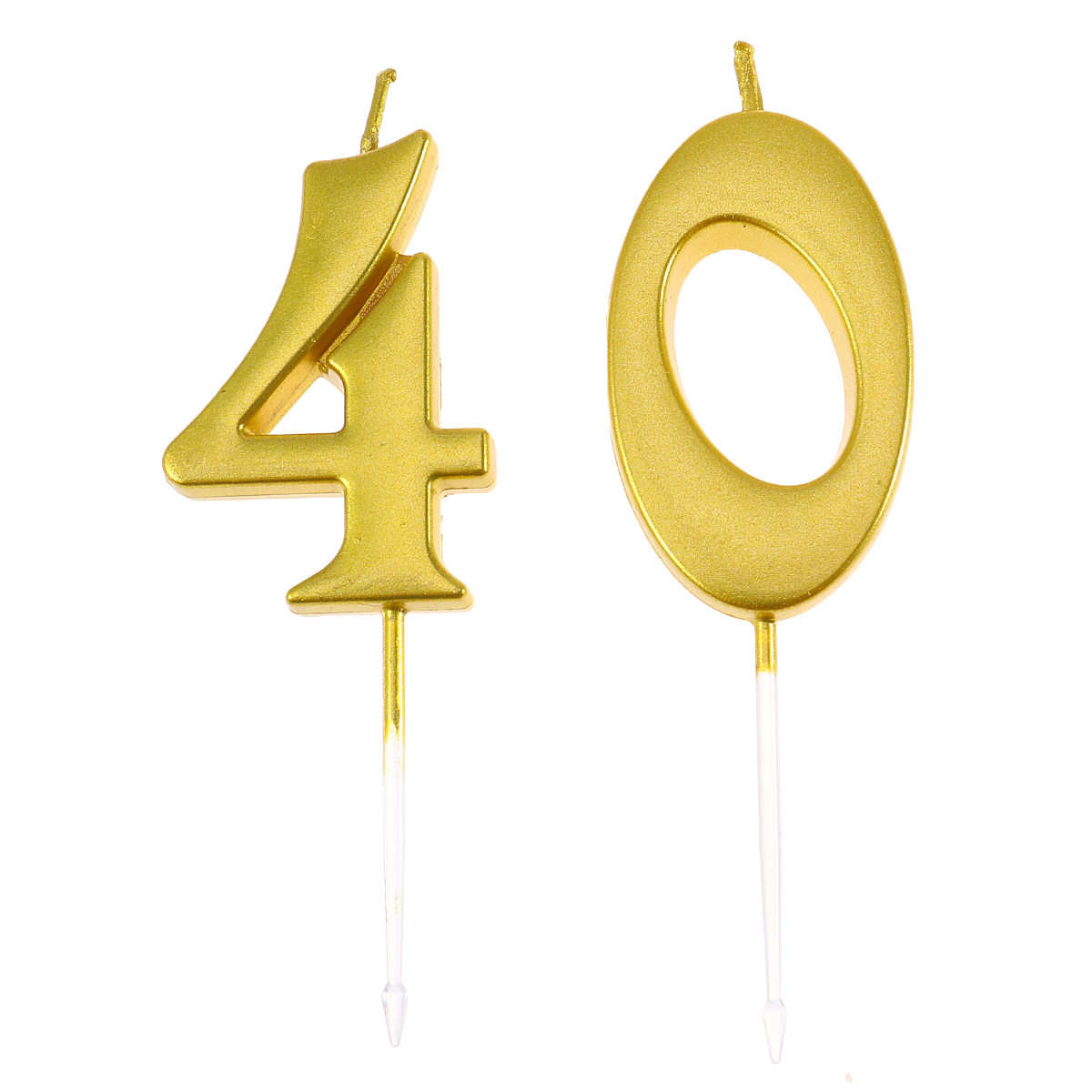 2 stuks gouden kaarsen met het - Paraffin Wax recensie en prijs