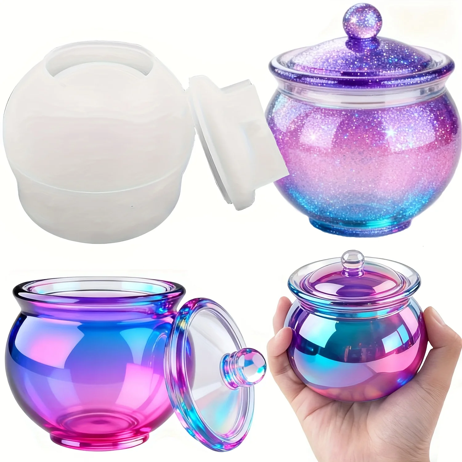 1 set ronde hars kunnen mallen - Candle Containers recensie en prijs